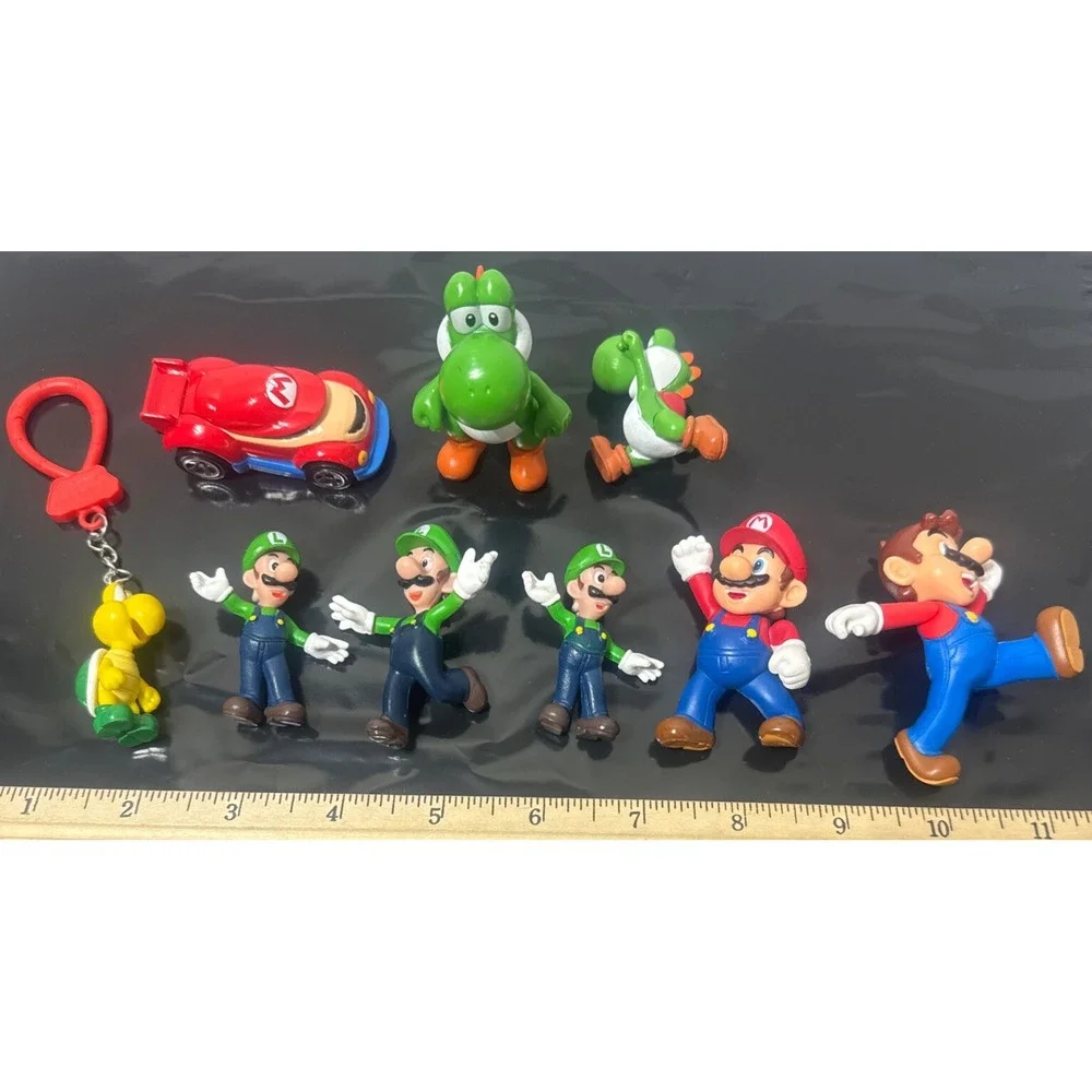 Nintendo Super Mario Brothers‎ Mixed LOT of 9 Diecast PVC Hot Wheels JAKKS